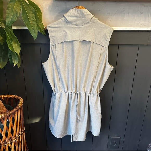Duluth‎ Trading Co Sol Survivor Sun Protection Tunic Vest Gray Full Zip XXL - Picture 2 of 13